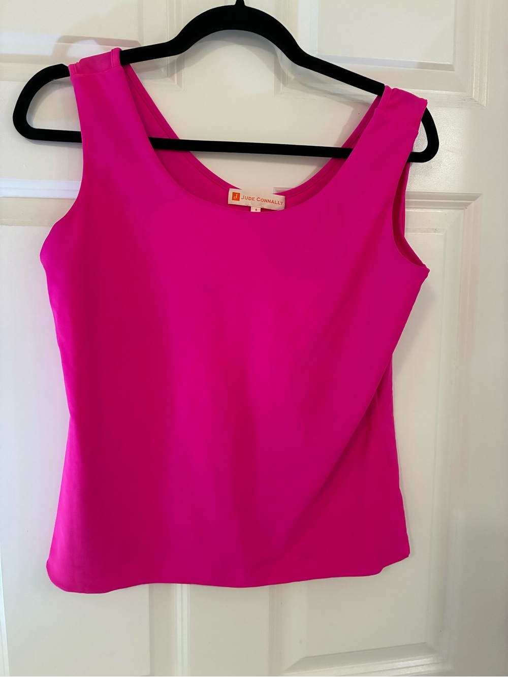 Jude Connally Sleeveless Tank Top in Bright Fuchsia Small
